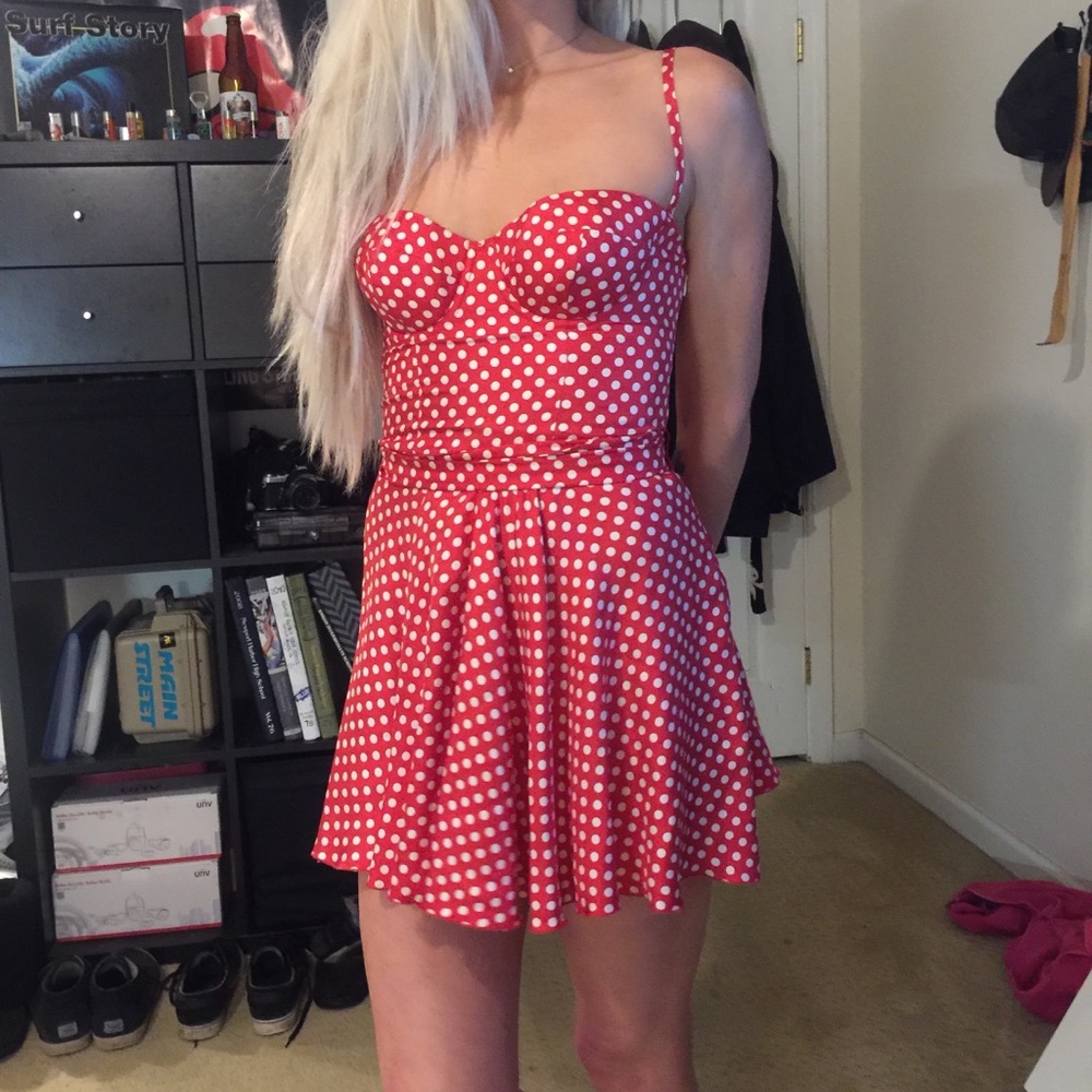 Silk Red Dress.